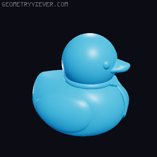 Floating Plastic Ducks 3D model thumbnail