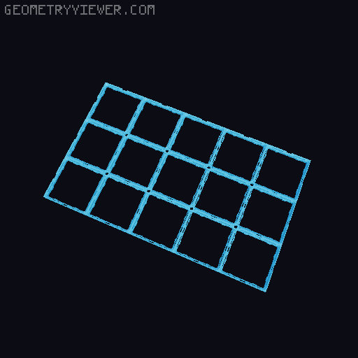 CLCKbase with Screw Holes, Sizes up to 9x9, Gridfinity Baseplate 3D model thumbnail