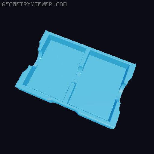 Photo Caddy Board Game Inserts 3D model thumbnail