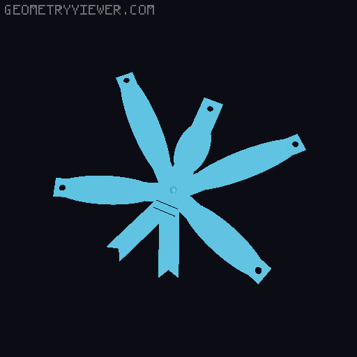 Christmas Gift Bow - Foldable! 3D model thumbnail