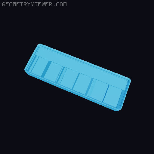 Gridfinity Ultra Light Bins - Divider Label Edition 3D model thumbnail