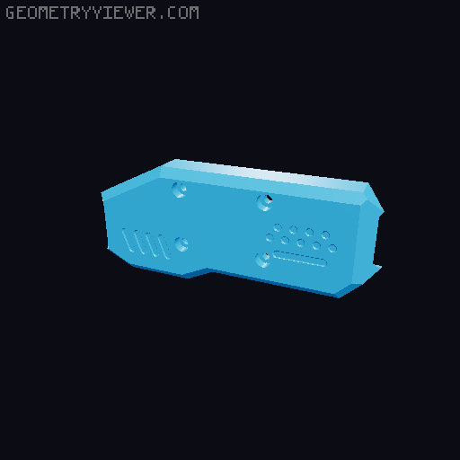 Solenoid Gryphon Neutron files, buffer tube, etc 3D model thumbnail