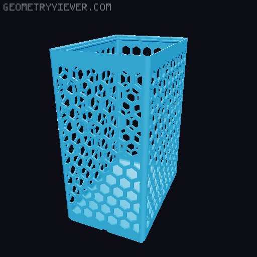 Gridfinity Hex Bins all sizes 3D model thumbnail