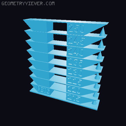 Temperature Tower ready gcodes (ABS, TPU, PLA, ASA, PETG,) 3D model thumbnail