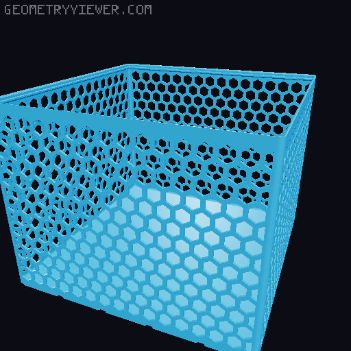 Gridfinity Hex Bins all sizes 3D model thumbnail