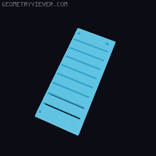 Model A Day Challenge - Day 74 - Harmonica 3D model thumbnail