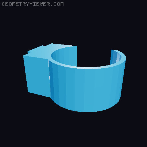 Double swatch holder for 'Fully Printable Filament Storage Rack' 3D model thumbnail
