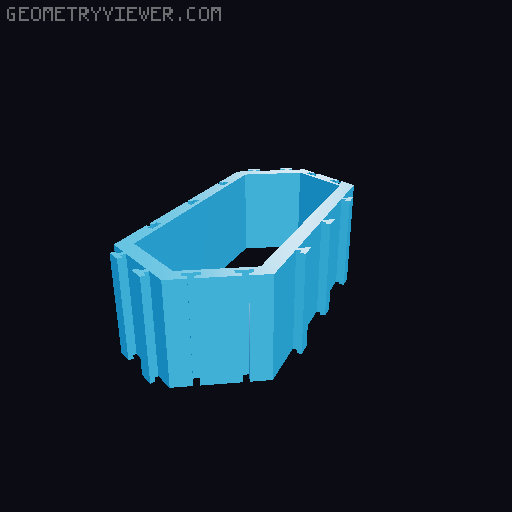 Slot Car Hexagonal Wall Display 3D model thumbnail