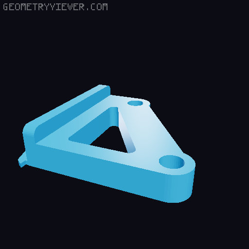 Wall Control Plier Holder 3D model thumbnail