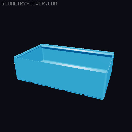 Gridfinity cups height 8 (60mm) collection 3D model thumbnail