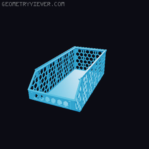 Stackable Baskets 3D model thumbnail