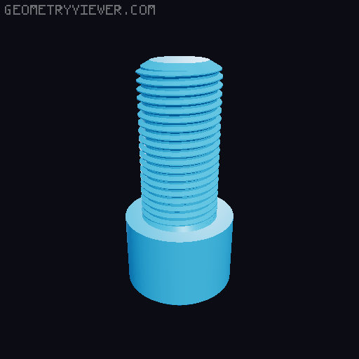 Hundreds of Metric Allen Screws with Cylindrical Head M2 up to M64 3D model thumbnail
