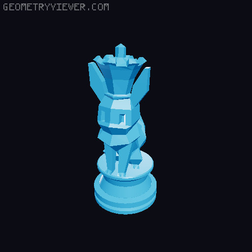 Low Poly Pokémon Chess Set 3D model thumbnail