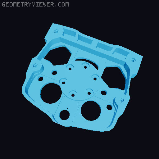 Logitech g F1 Style Steering Wheel 3D model thumbnail