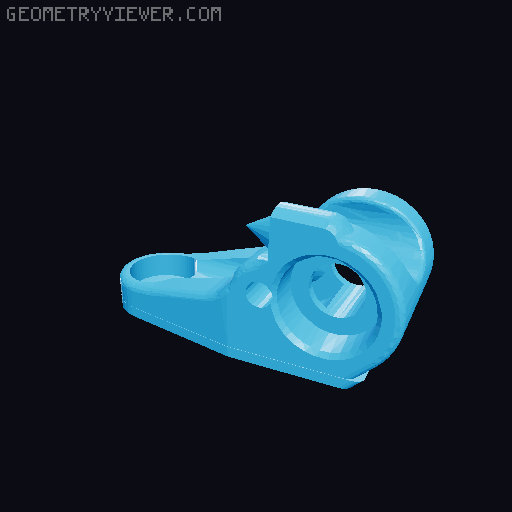 Inline filament diameter sensor using hall effect sensor -remix of infidel model from @MadeWithLayers 3D model thumbnail