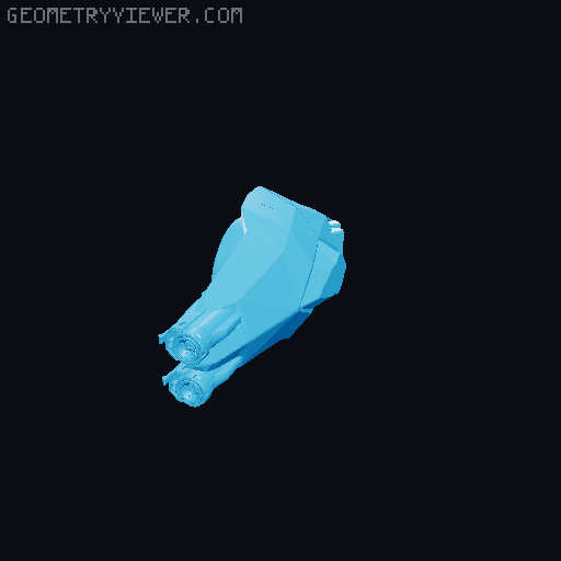Sci-fi Battleship/Carrier  3D model thumbnail