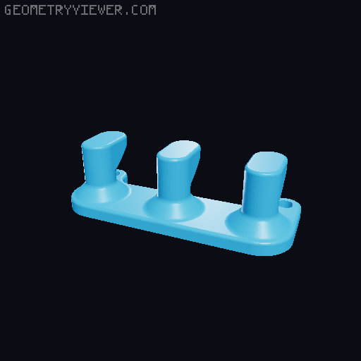 Key holder 3D model thumbnail