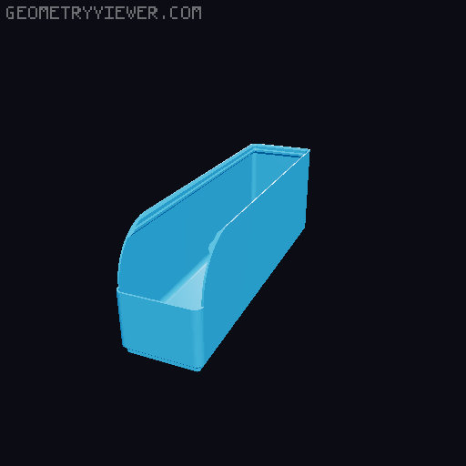 Gridfinity rouded bins collection all sizes 3D model thumbnail