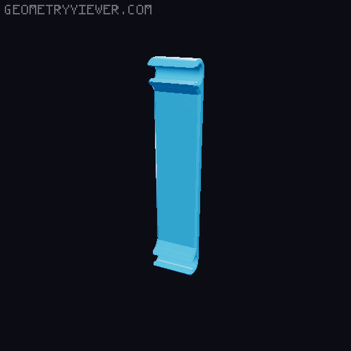 Drag Chain with removable closing brackets 3D model thumbnail