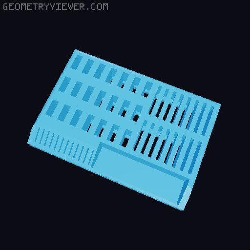 USB A, SD, MICRO SD holder, organizer + a universal tray 3D model thumbnail