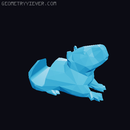 Capybara Phone Holder / Keyring 3D model thumbnail