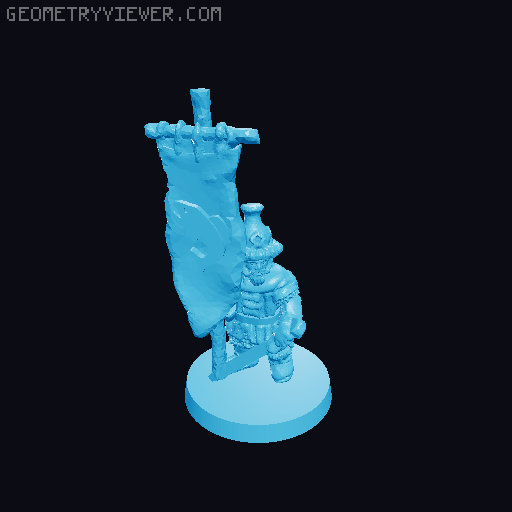 Lake-Town Command 10mm Scale 3D model thumbnail