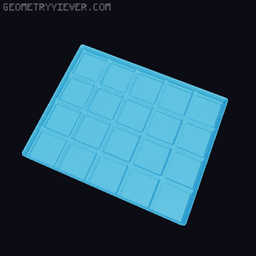 Gridfinity cups height 2 (18mm) collection 3D model thumbnail