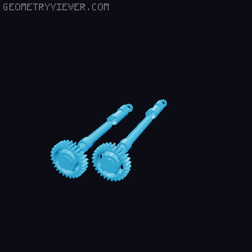 4 Stroke Flathead Boxer Engine 3D model thumbnail