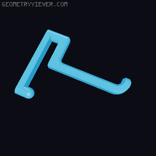 IKEA SKÅDIS / SKADIS Hooks 3D model thumbnail