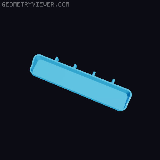 Bin for Ikea skadis - 564 models - hooks need support 3D model thumbnail