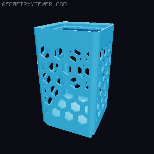Gridfinity Hex Bins all sizes 3D model thumbnail