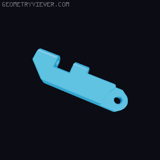 Logitech C270 & C320 camera mount 3D model thumbnail