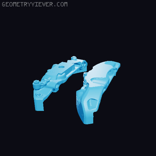 AP Racing Brakes extruder visualizer 3D model thumbnail