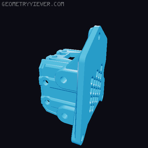 BIQU H2 MAD System Mount 3D model thumbnail