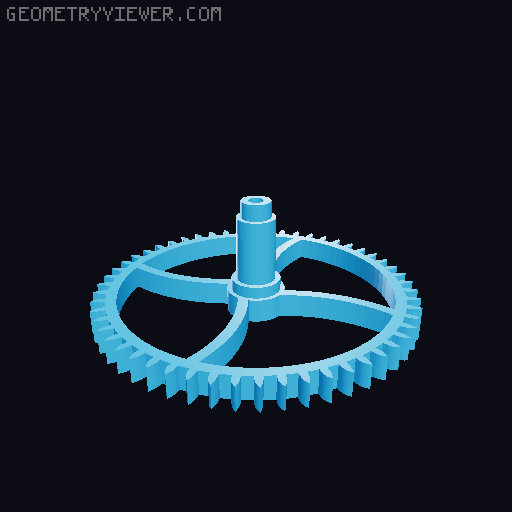 Pendulum Clock 3D model thumbnail