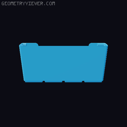 Gridfinity wall cutout collection 3D model thumbnail