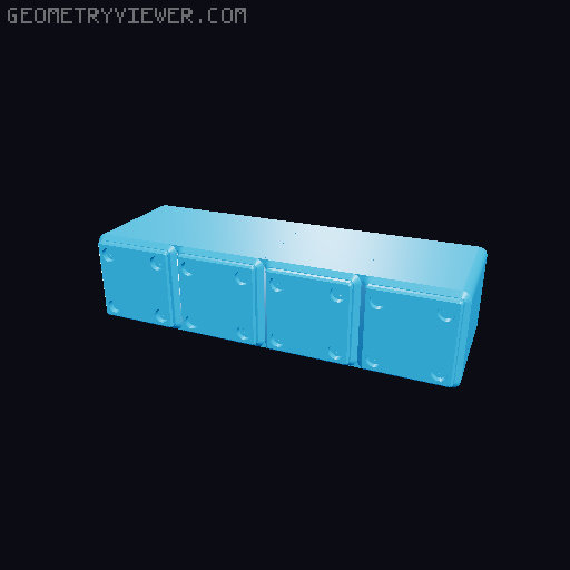 USB Cable Storage Organizers 3D model thumbnail