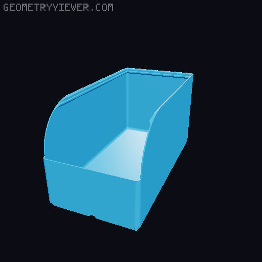 Gridfinity rouded bins collection all sizes 3D model thumbnail
