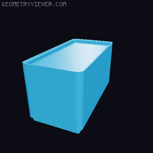 Filled-in Gridfinity Boxes (For Customization) 3D model thumbnail