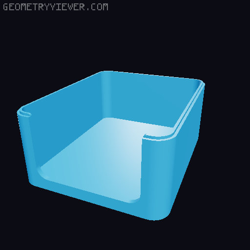 Stackable Storage Caddies 3D model thumbnail