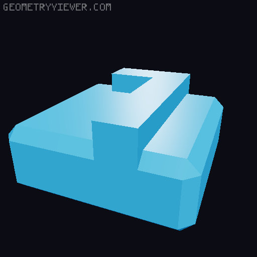 PrintABlok:WritersBloks interlocking letter blocks 3D model thumbnail
