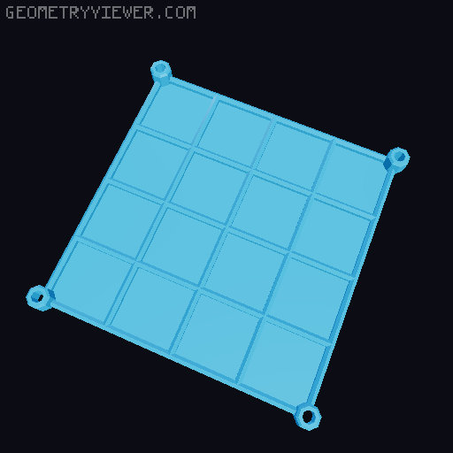 Checkline: The Classic Space Tic Tac Toe Game 3D model thumbnail