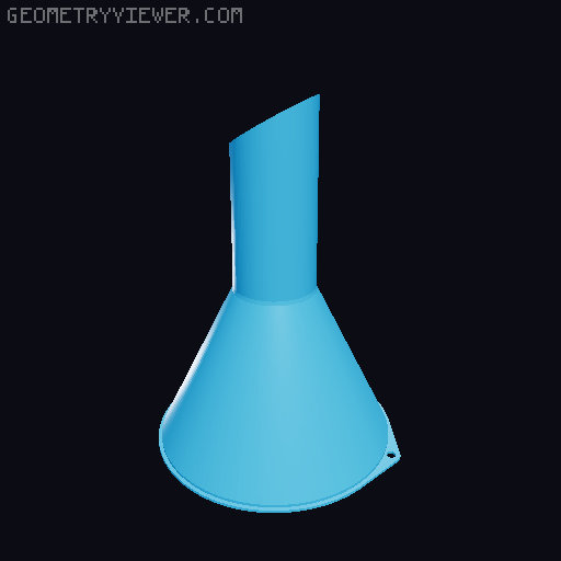 Funnels. Various sizes 25mm to 200mm 3D model thumbnail