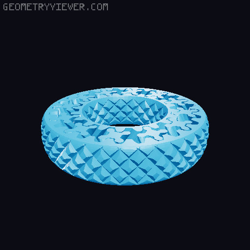 Fidget Gear Ring with inside knurling 3D model thumbnail