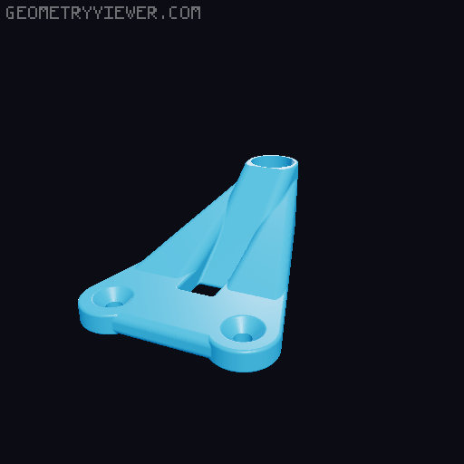bowden mount for the 35015 print head by PapaSchlumpf KUSBA version 3D model thumbnail