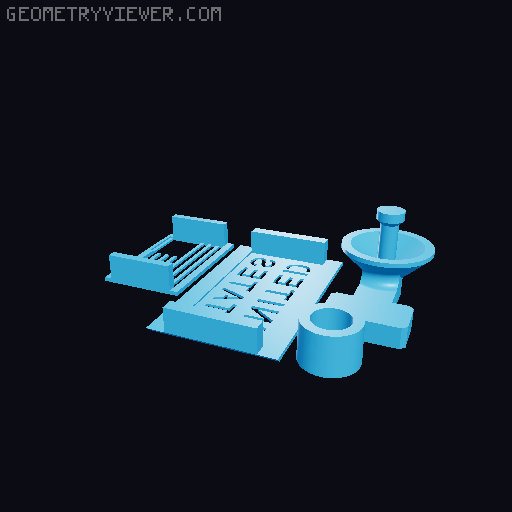 Lunar Lander Kit (No Support, No AMS, No Glue) 3D model thumbnail