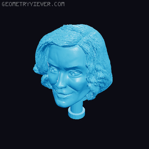 Agnes Jurati figure head- Star Trek Picard 3D model thumbnail