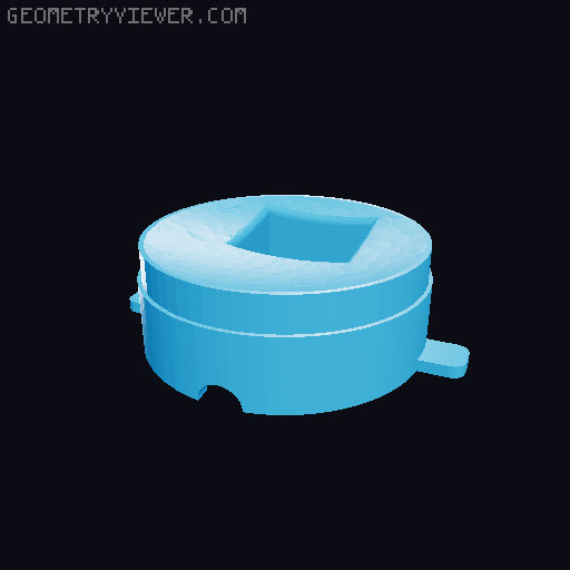Remodelled files for the Nutella Candy Dispenser for Douwe Egberts 190 g coffee jar. 3D model thumbnail