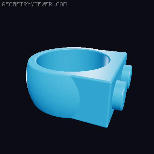 The Brick Ring of Creativity 3D model thumbnail