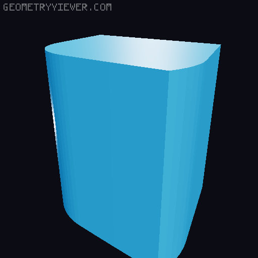 Duaa recovery Crescent Vase 3D model thumbnail